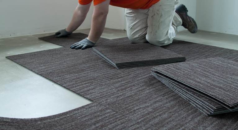 Монтаж ковровой плитки