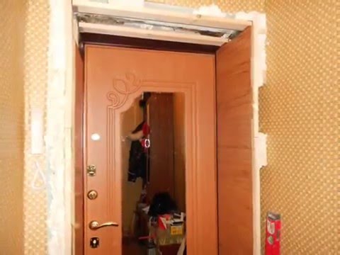 Обустройство дверных откосов на входную дверь Обустройство дверных откосов на входную дверь