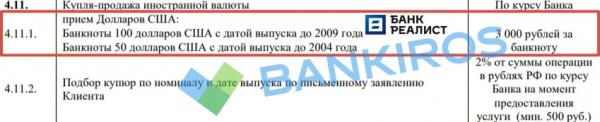 Пять тысяч рублей за сдачу «старых» долларов: банки вводят комиссии Пять тысяч рублей за сдачу «старых» долларов: банки вводят комиссии