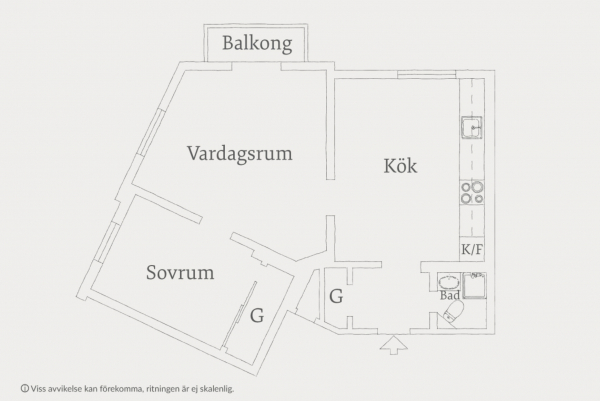 Уютная шведская квартира с горчичными стенами (47 кв. м)